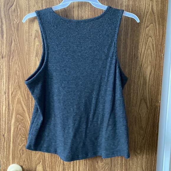 3/$25 Grey knit sweater vest - Picture 2 of 3